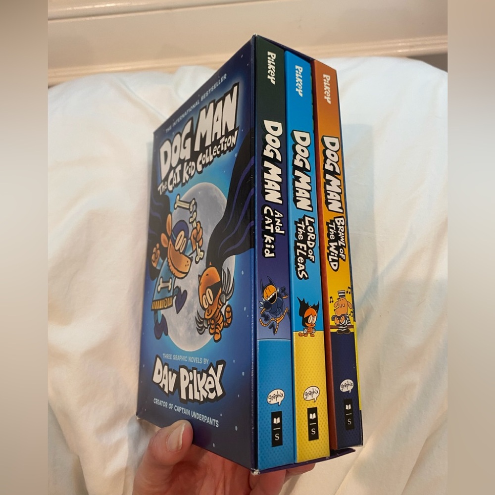 Dog Man:The Cat Kid Collection: By Dav Pilkey - books 4-6 EUC